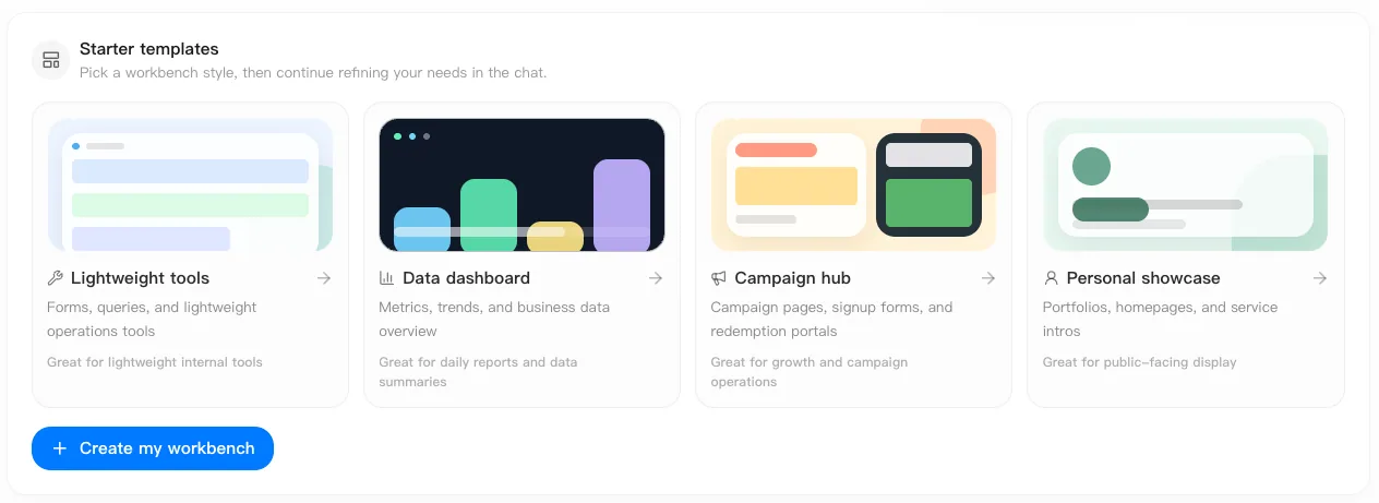 Starter templates