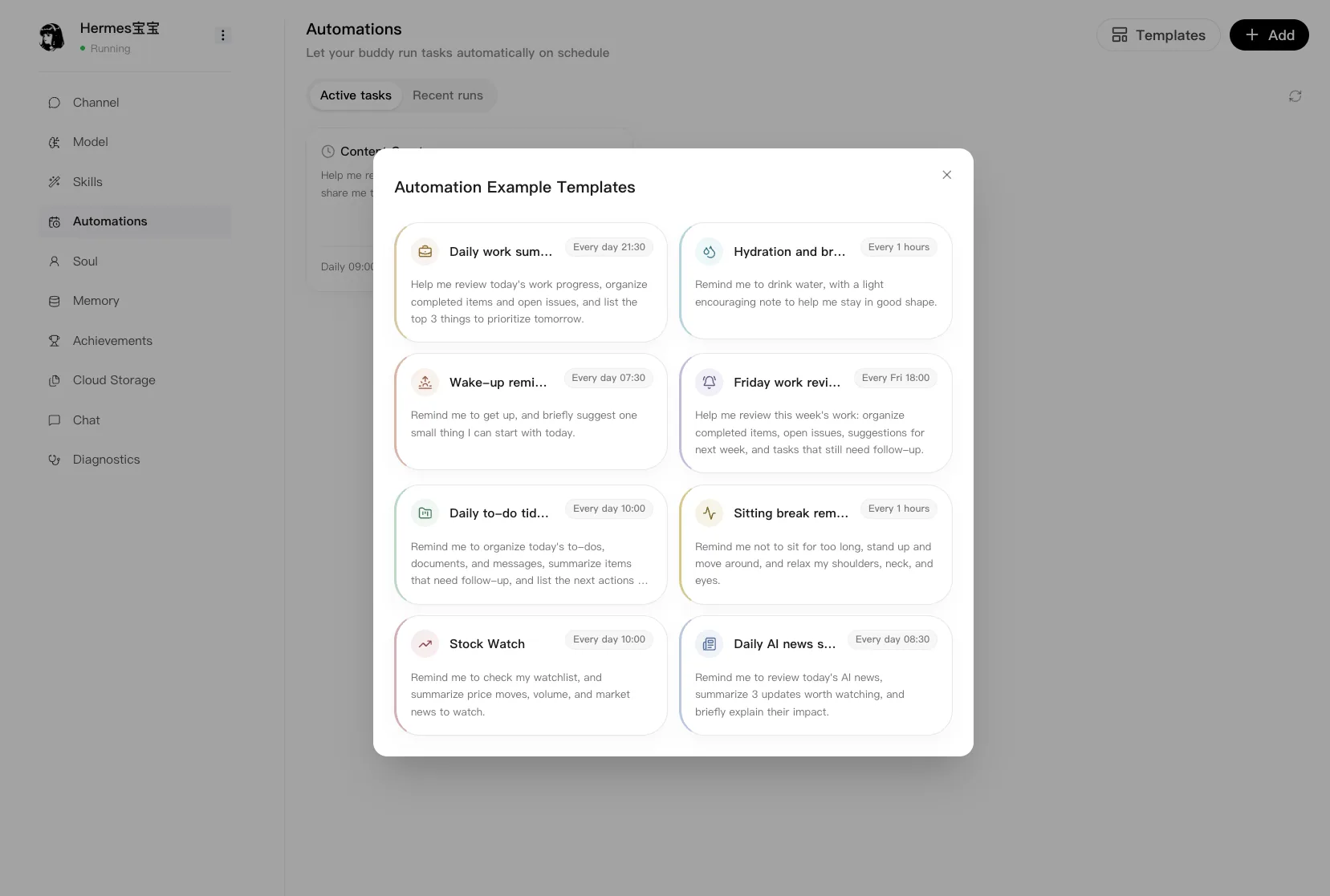 Scheduled Task Templates